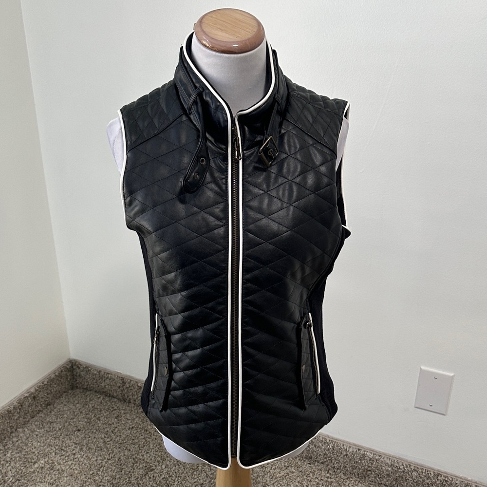 🍁 NWT Bohme Quilted Faux Leather Vest